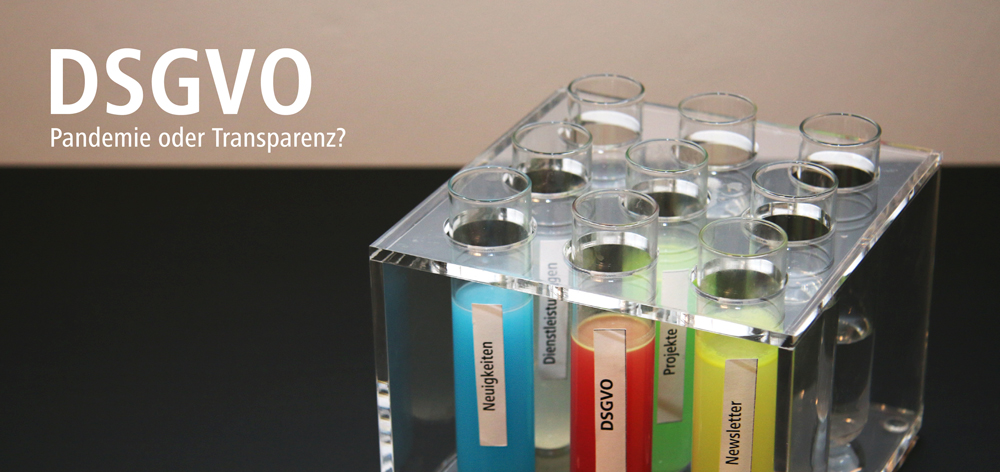 Pandemie oder Transparenz - DSGVO